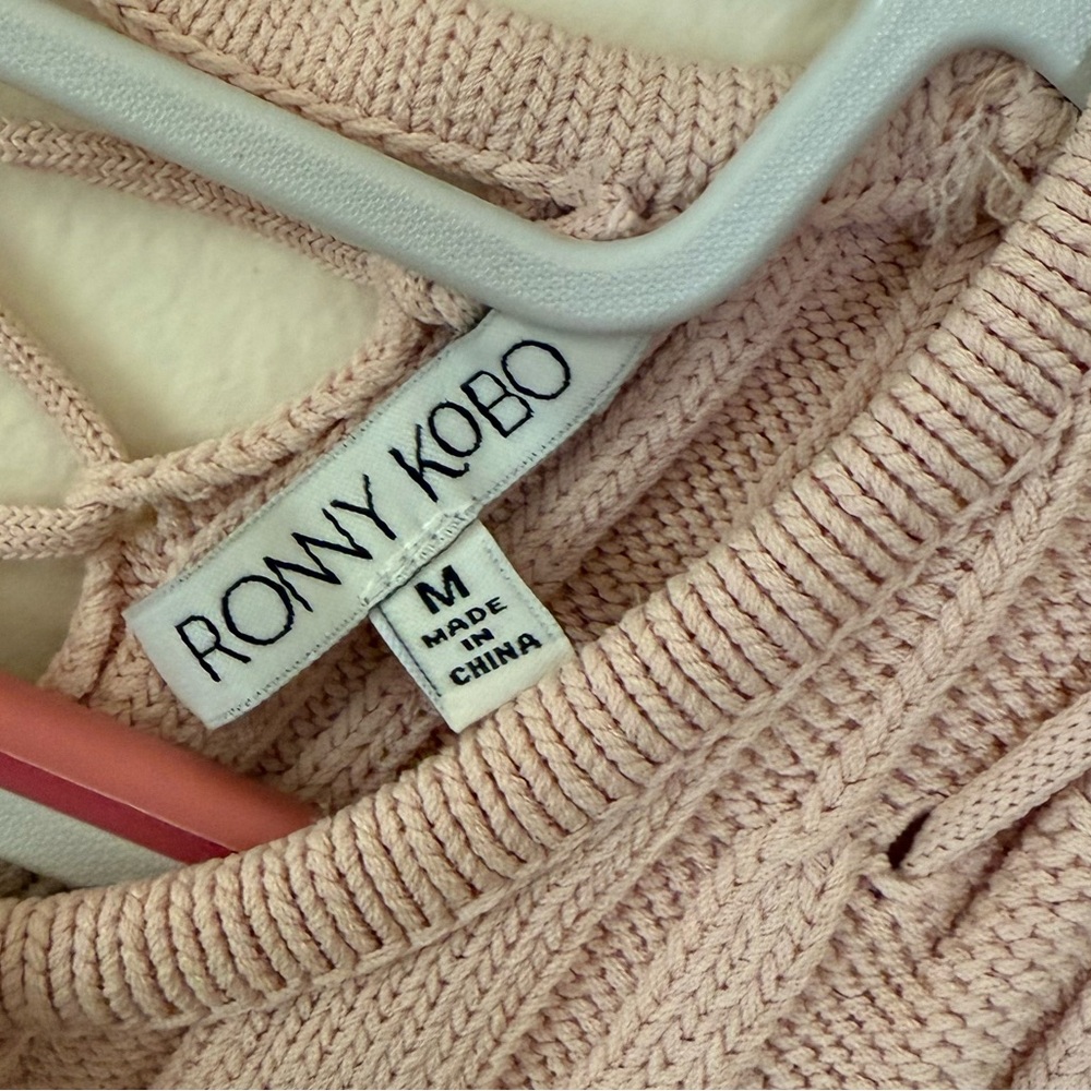 Ronny Kobo Pink Sleeveless Knit Dress - Picture 4 of 8